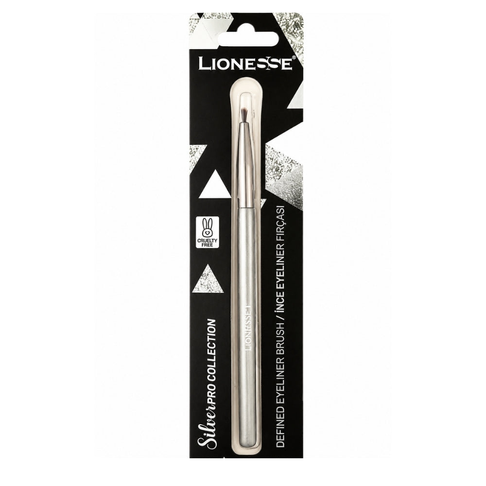 Lionesse Silver Collection Fine Eyeliner Brush for Precise Lines