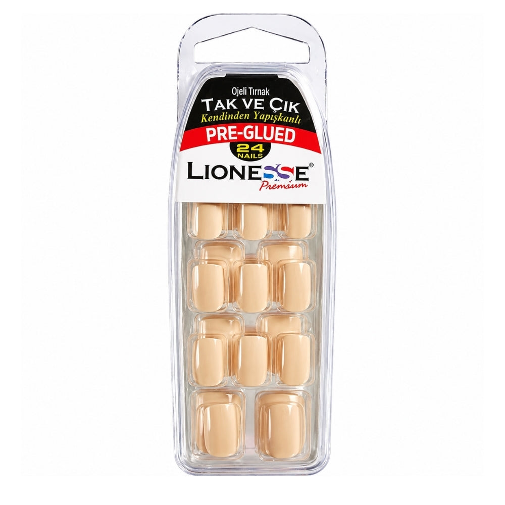 Lionesse False Nails 4406 for a Natural Manicure Look