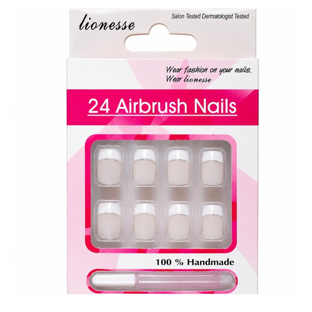Lionesse French Press-On False Nails Set A 76 for Instant Manicure