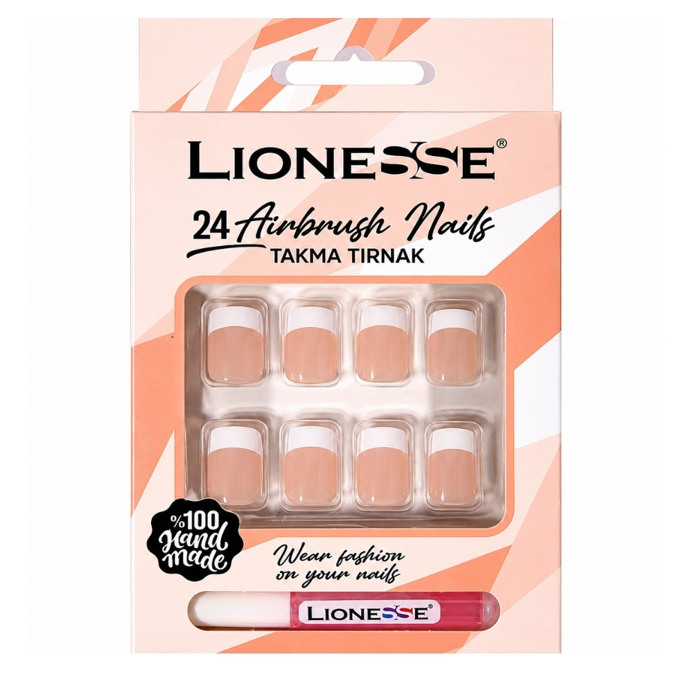 Lionesse French Press-On Nails for Instant Elegant Manicure