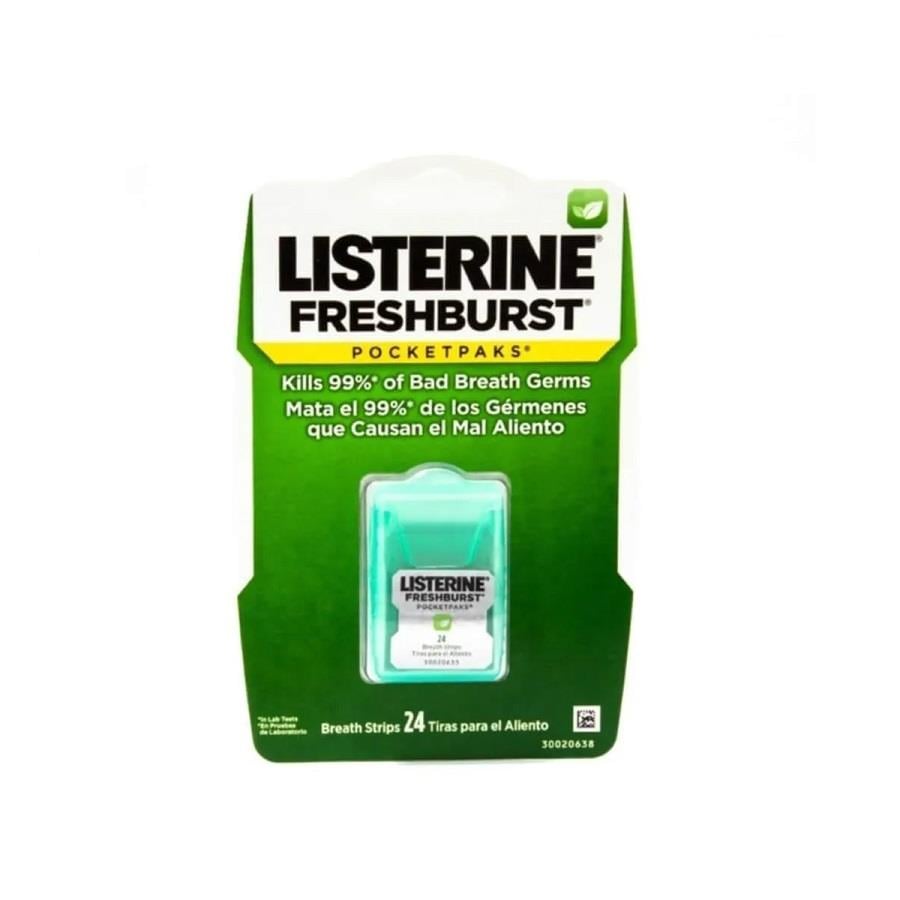 Listerine Fresh Burst Pocketpaks Breath Strips 24 Count