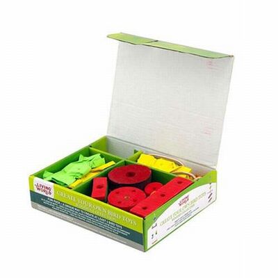 Living World DIY Wood Bird Toy Making Kit 40 Pieces