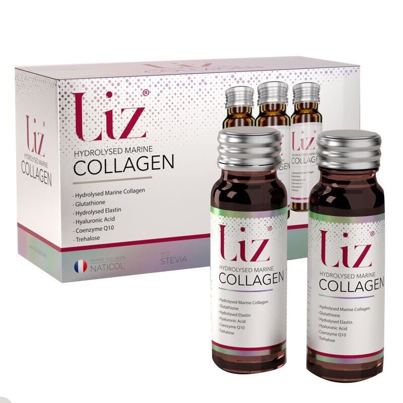 Liz Life Hydrolyzed Marine Collagen Shot for Skin Support 10 x 50ml