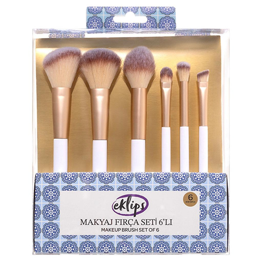 Eklips 6-Piece Makeup Brush Set for Flawless Application