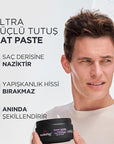Wella Wellaflex Men's Dynamic Texture Matte Hair Paste - Ultra Strong Hold, Vegan Hair Wax for Long-Lasting Texturized Styles Wella Men's Matte Hair Paste: Strong Hold, Vegan - Texturized Style men's hair paste, matte hair wax, strong hold hair styling, vegan hair wax, texturizing hair paste, long lasting hair hold, non-sticky hair wax, men's hair styling products, hair paste, hair wax, matte finish, strong hold, vegan, caffeine, men's grooming, hair styling, texturized hair, natural look, long-lasting styl