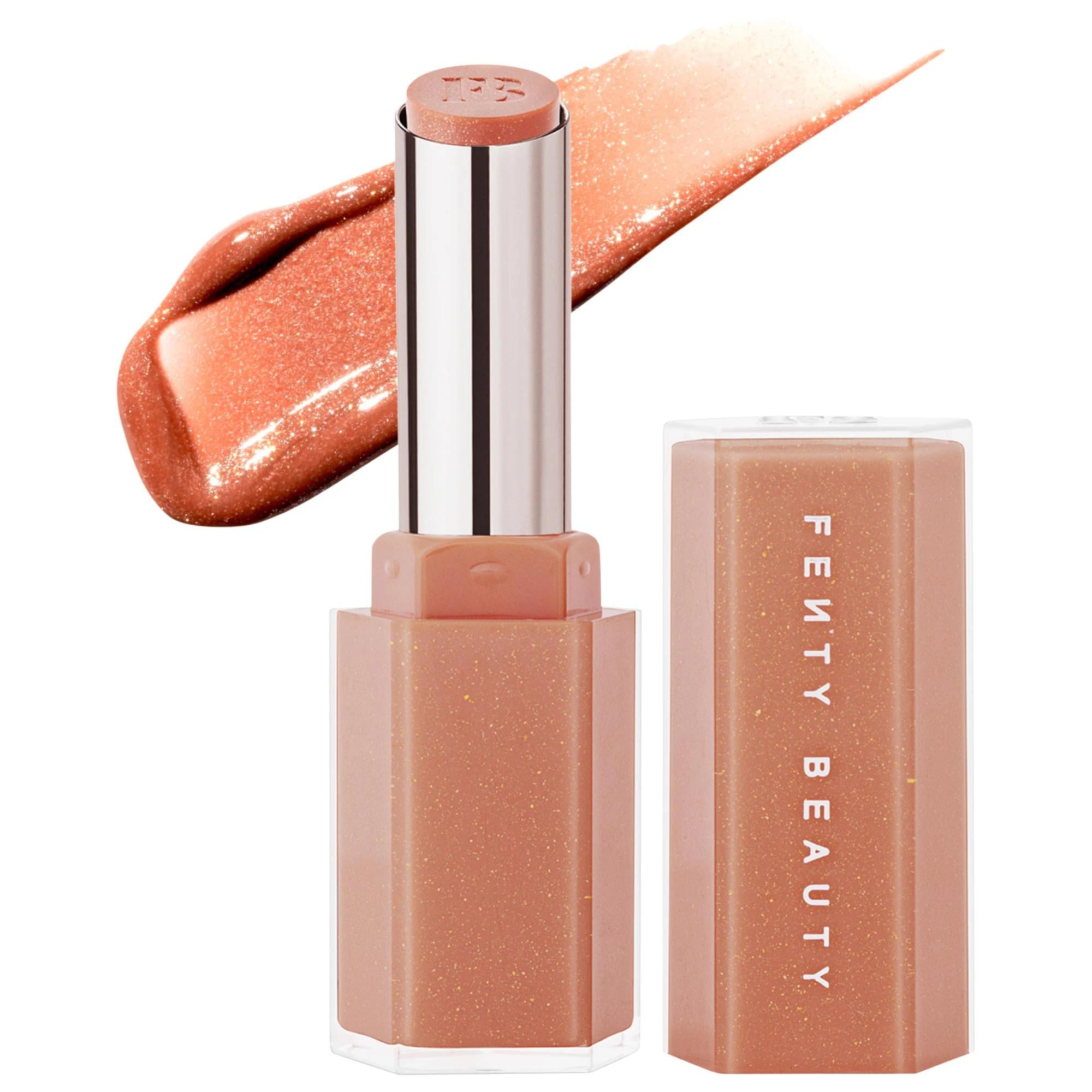 Fenty Beauty Gloss Bomb Stix High-Shine Gloss Stick - Hydrating Vegan Lip Gloss with Vitamin E &amp; Shea Butter Fenty Beauty Gloss Bomb Stix - Vegan Hydrating Lip Gloss vegan lip gloss, cruelty-free lipstick, hydrating lip product, lip gloss with vitamin E, shea butter lip care, Fenty Beauty, Gloss Bomb Stix, high-shine gloss stick, lip care, beauty products, cosmetics, vegan beauty, cruelty-free beauty, lip moisturizer, vitamin E lip gloss, shea butter lip gloss