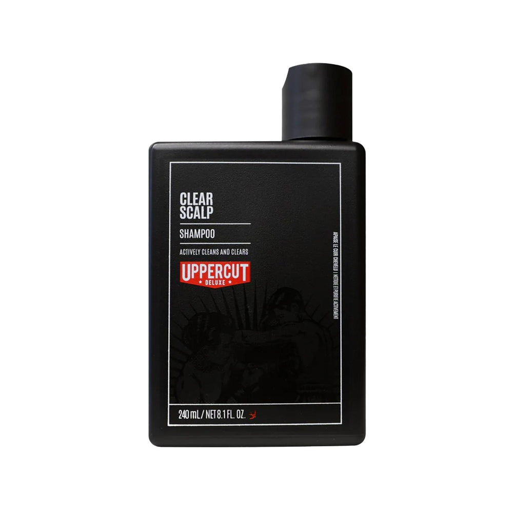 Uppercut Deluxe Clear Scalp Shampoo 240ml - Effective Scalp Cleansing for Healthier Hair Uppercut Deluxe Clear Scalp Shampoo 240ml Uppercut Deluxe Clear Scalp Shampoo, Scalp cleansing shampoo, 240ml shampoo, Hair care products for scalp issues, Uppercut Deluxe Şampuan, Clear Scalp formulation, Premium shampoo, Scalp health products, Hair care for sensitive scalp, Uppercut Deluxe hair products