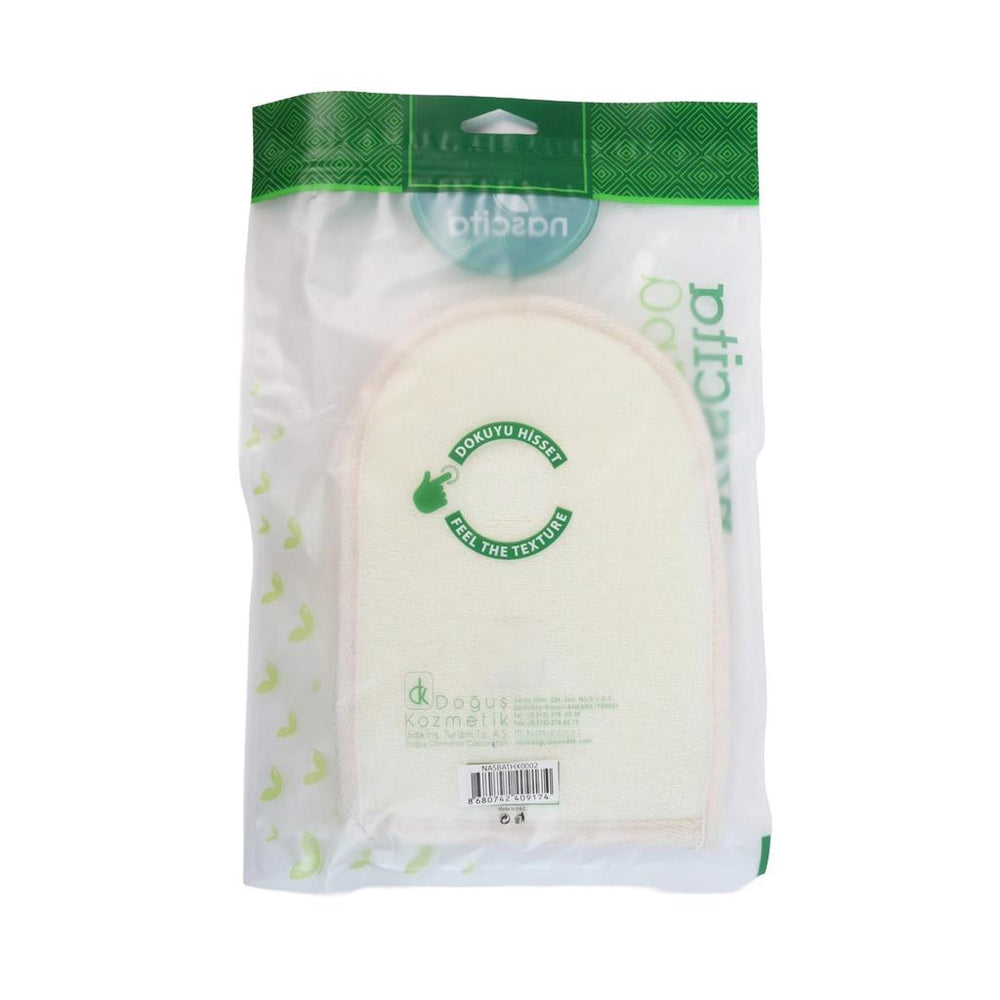 Nascita Cotton Fiber Shower Mitt for Smooth Skin 1 Count