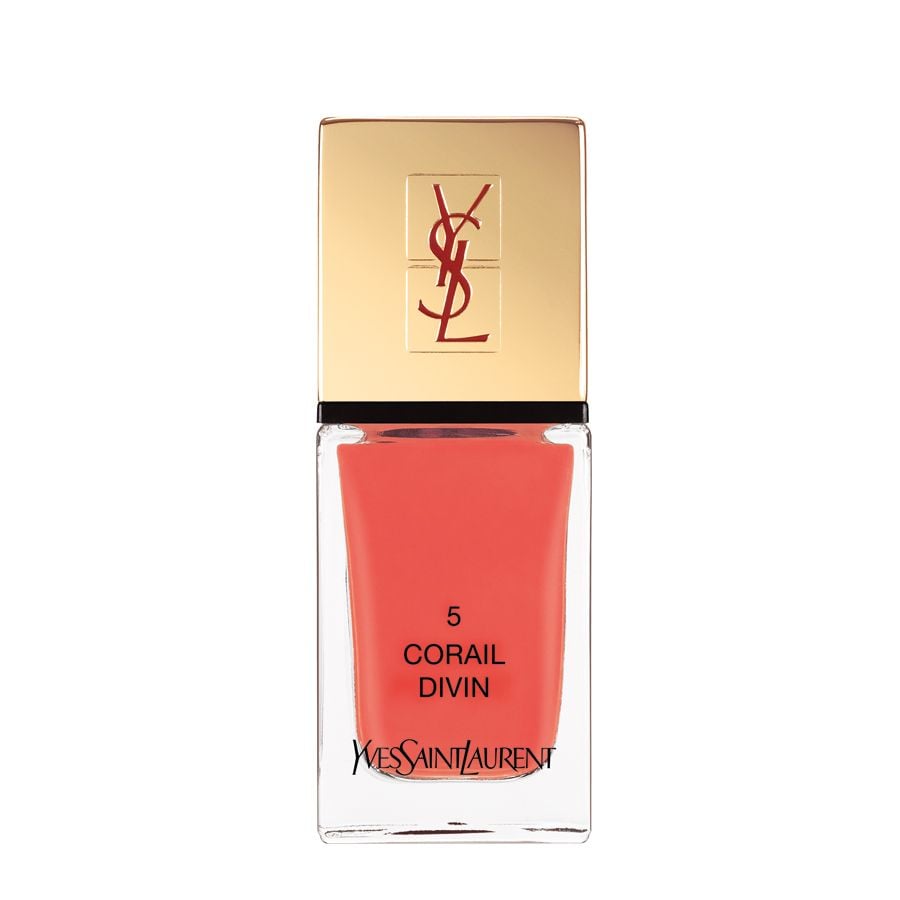 YSL La Laque Couture 05 Corail Divin High-Shine Nail Polish 10ml