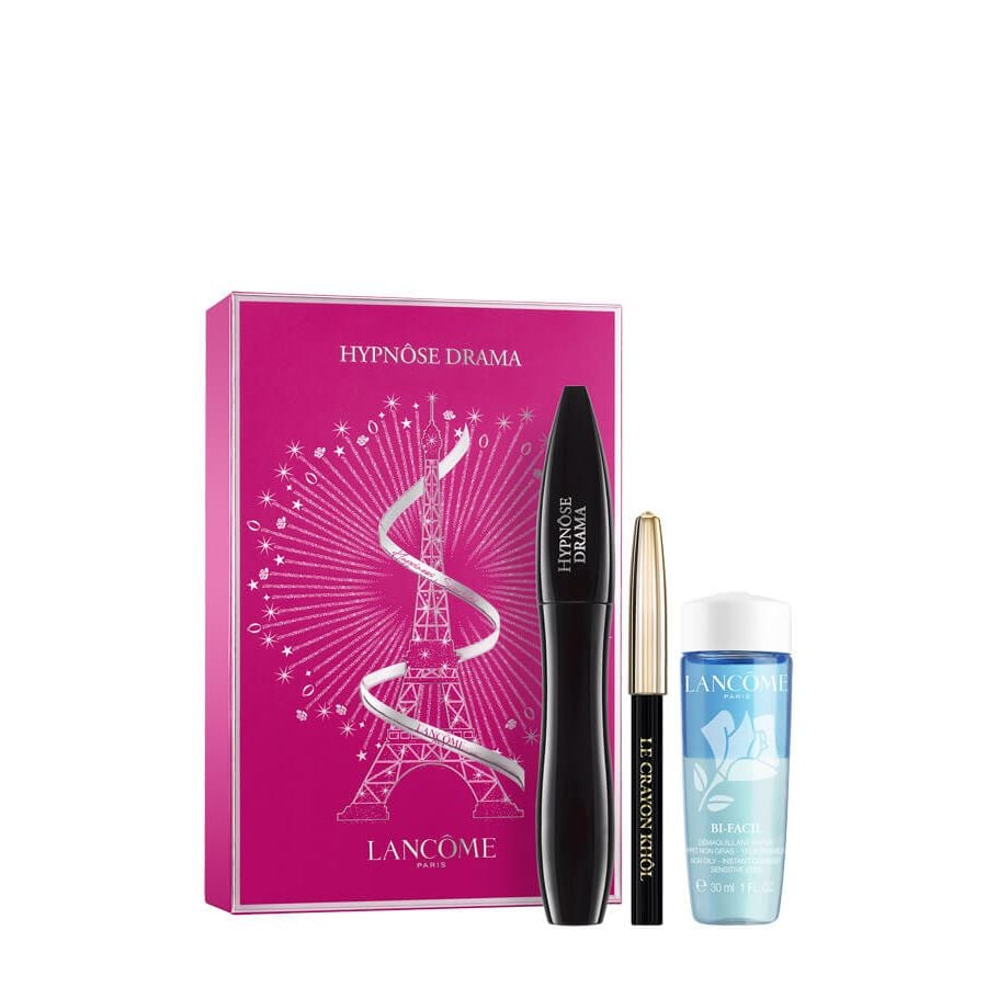 Lancome Hypnose Drama Mascara Set with Eyeliner & Remover 3-Piece Set