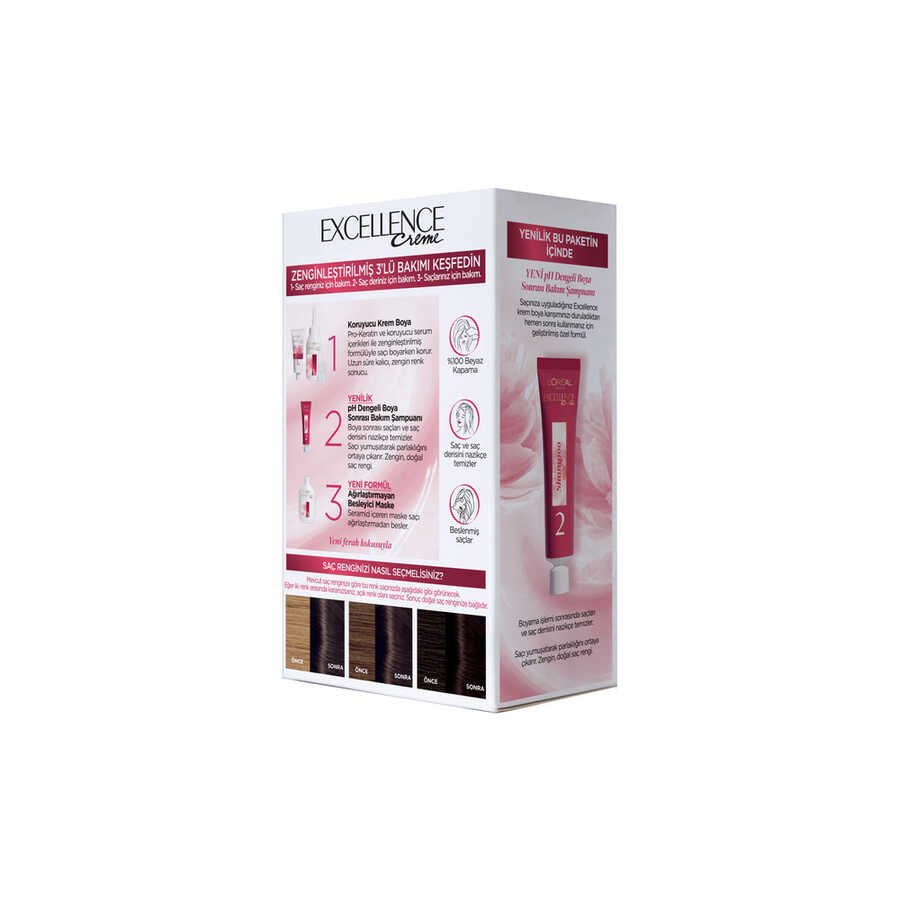 L'Oreal Paris Excellence Creme Permanent Hair Dye 2 Black