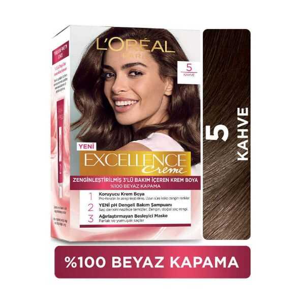 L'Oreal Paris Excellence Creme Hair Color 5 Brown