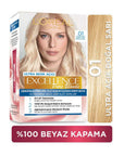 L'Oreal Paris Excellence Pure Blonde Hair Dye 01 Ultra Light Blonde