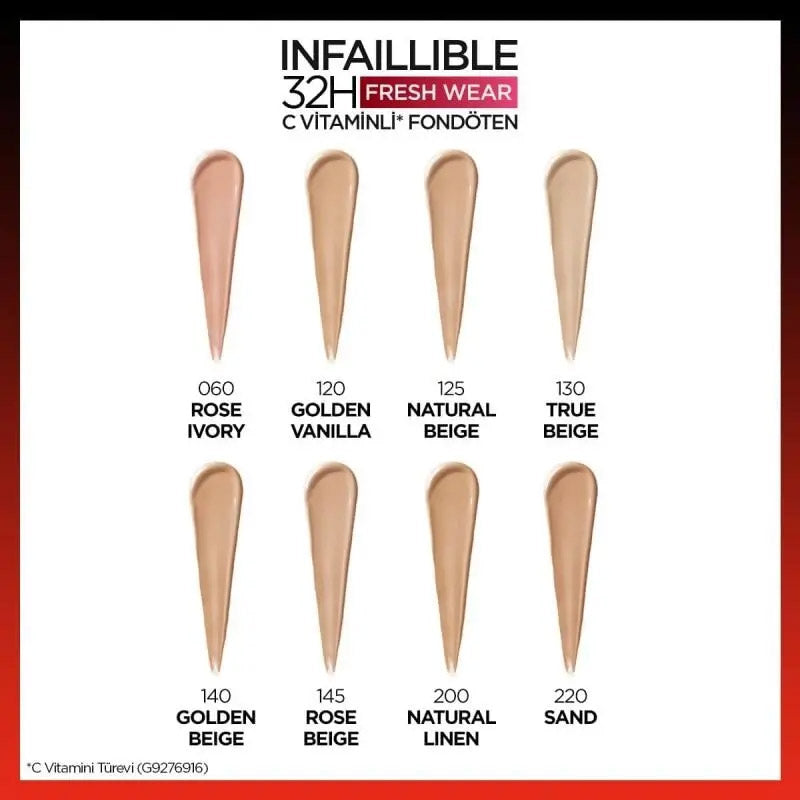 L'Oréal Paris Infallible 32H Fresh Wear Foundation 30ml