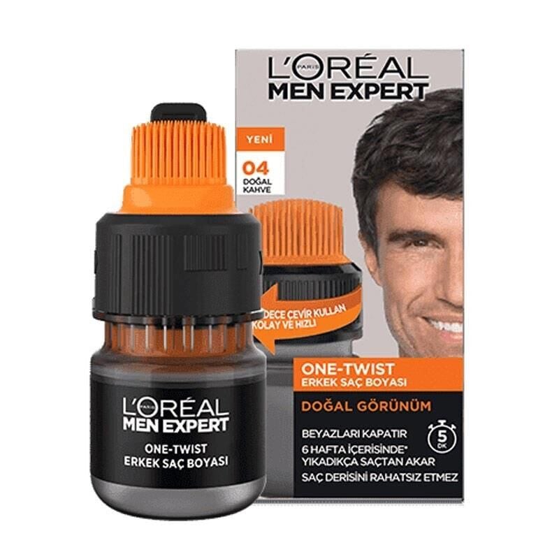 L'Oreal Paris Men Expert One-Twist Hair Color 04 Natural Brown