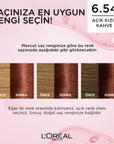 L'Oreal Paris Excellence Creme Gloss Hair Dye 6.54 Light Red Brown