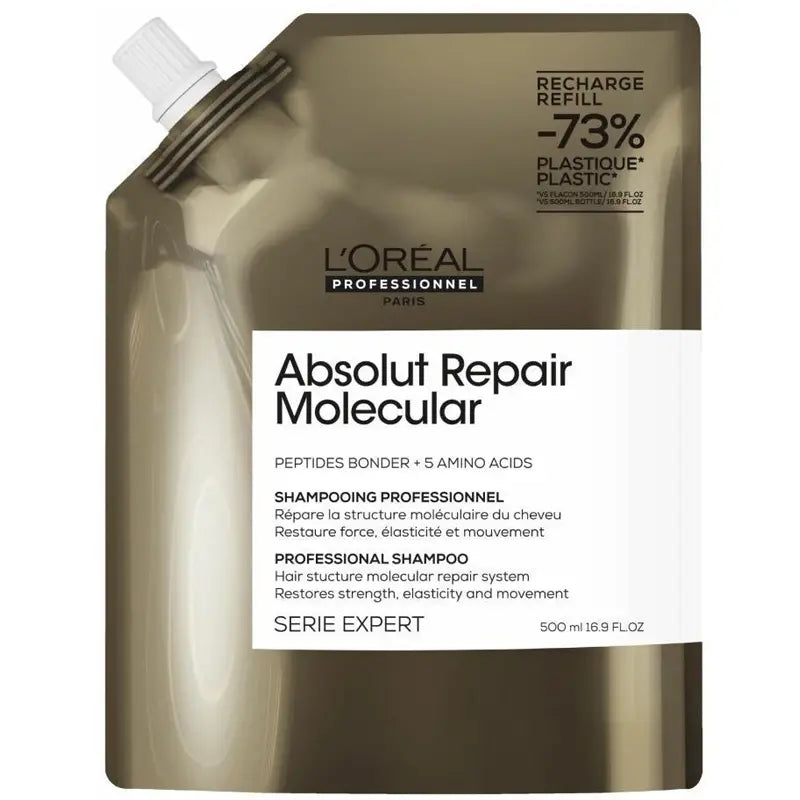 L'Oreal Professionnel Absolut Repair Molecular Shampoo Refill 500ml