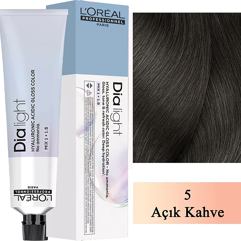 L'Oreal Professionnel Dia Light Ammonia-Free Color 5 Light Brown 60ml