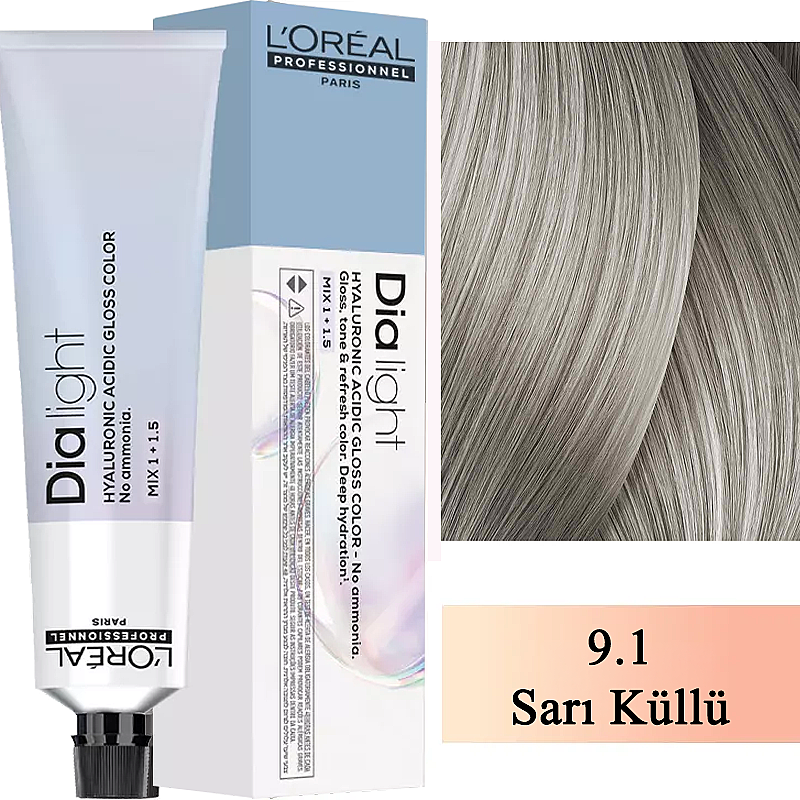 L'Oreal Professionnel Dia Light Ammonia-Free Hair Color 9.1 60ml