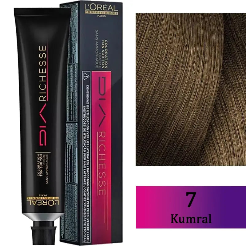 L'Oreal Professionnel Dia Richesse No: 7 Kumral 50ml