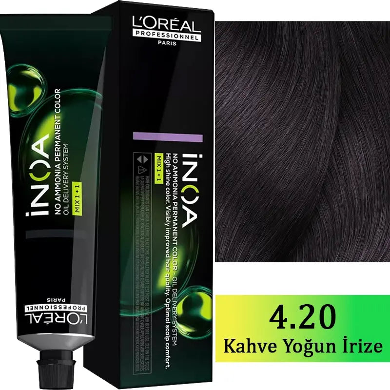 Loreal Professionnel Inoa Ammonia-Free Color 4.20 Brown 60g