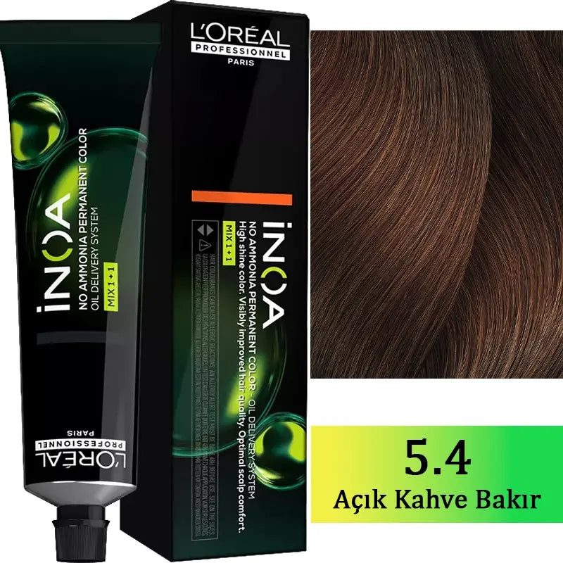 Loreal Professionnel Inoa Ammonia-Free Hair Color 5.4 Copper 60g