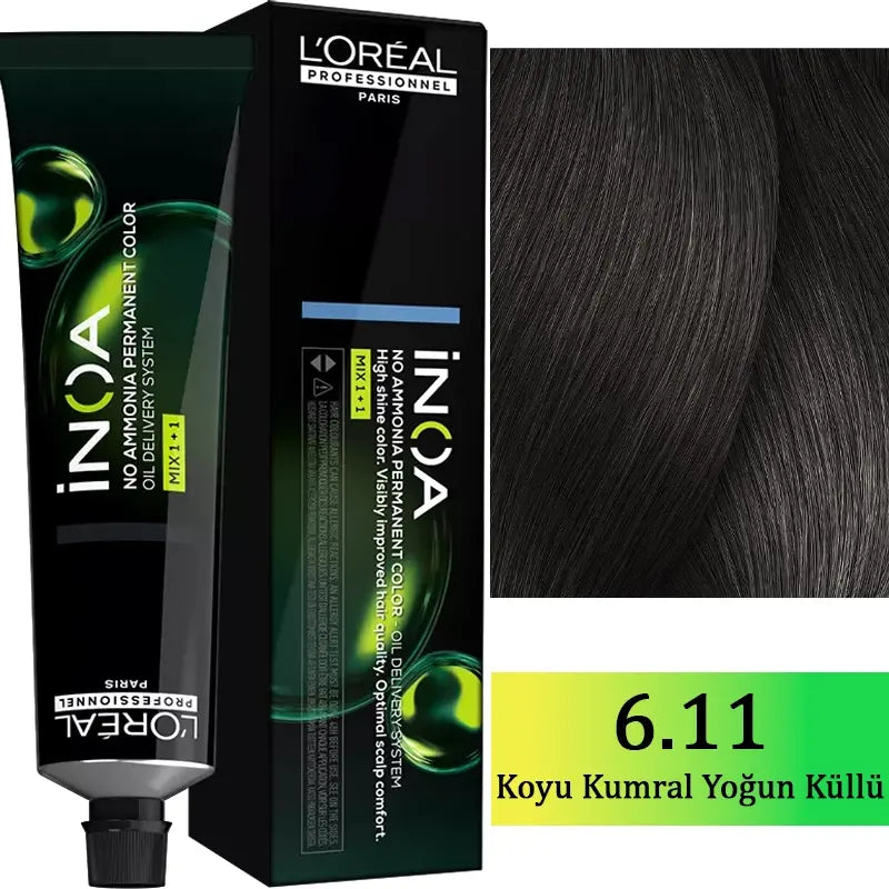 L'Oreal Professionnel Inoa Ammonia-Free Hair Color 6.11 60g