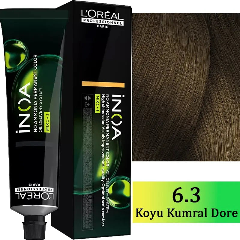 L'Oreal Professionnel Inoa Ammonia-Free Hair Color 6.3 60g