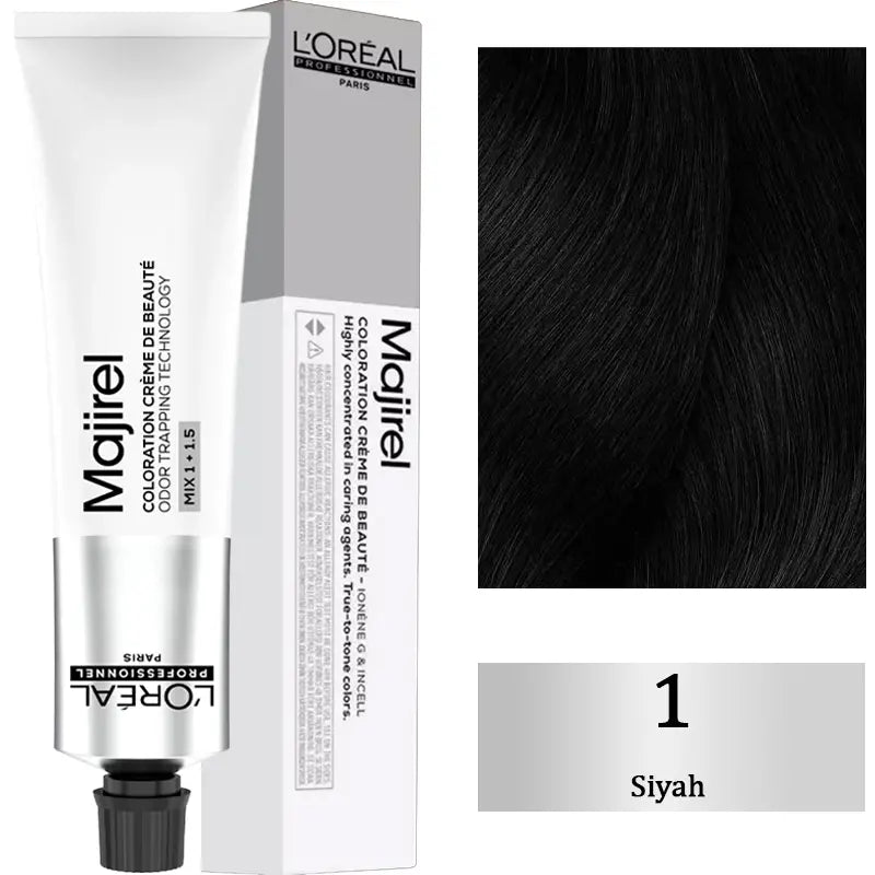 Loreal Professionnel Majirel Cream Hair Color 1 Black 60ml