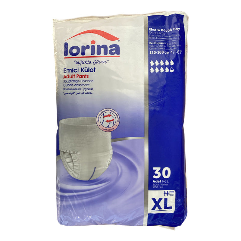 Lorina Absorbent Incontinence Underwear Comfort Fit XL 30 Count