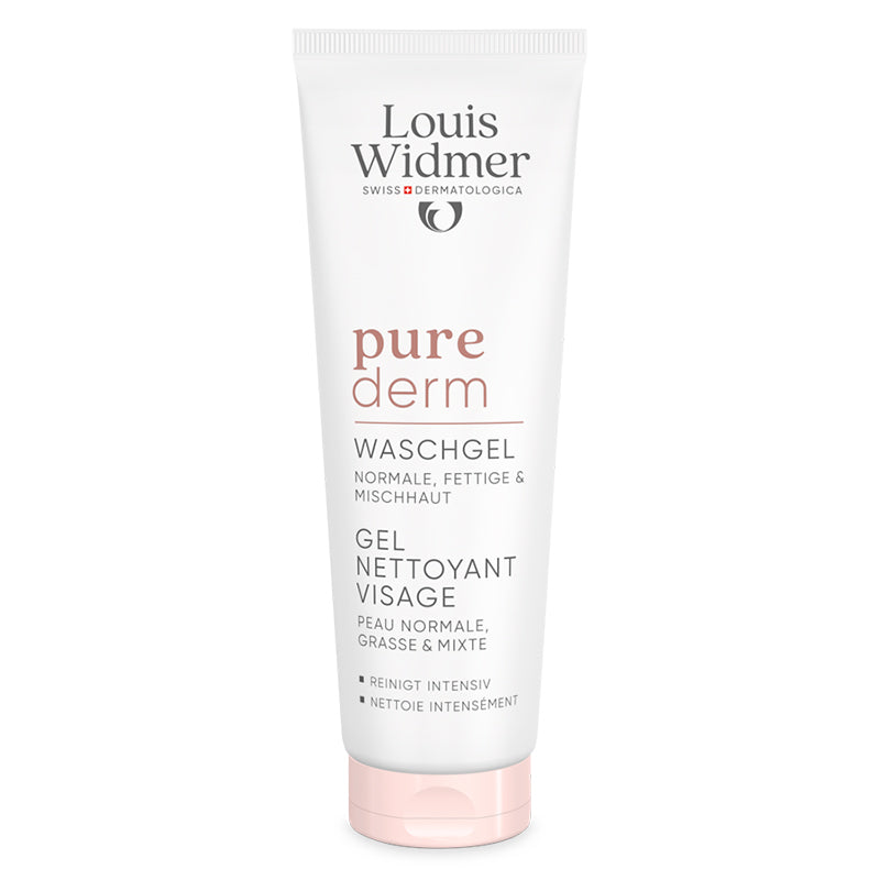 Louis Widmer Purederm Facial Cleansing Gel for Oily Skin 125 ml