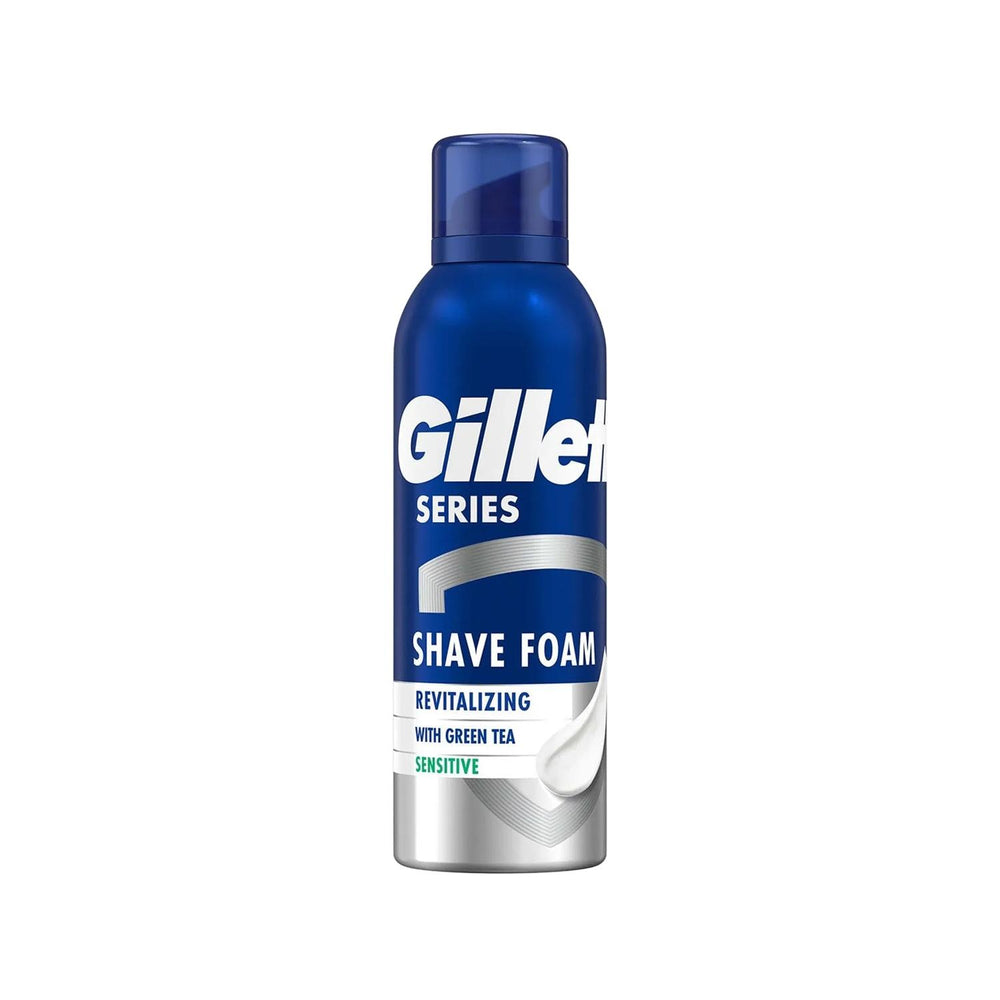Gillette Revitalizing Shaving Foam for Men - 200ml, Refreshing Sensation, Smooth Shave Gillette Revitalizing Shaving Foam - Refreshing Shave Gillette Series Revitalizing Shaving Foam, 200 ml shaving cream, Revitalizing shaving foam, Canlandırıcı tıraş köpüğü, Gillette shaving foam, men's grooming, shaving essentials, revitalizing formula, smooth shave, refreshing sensation, daily grooming, men's care