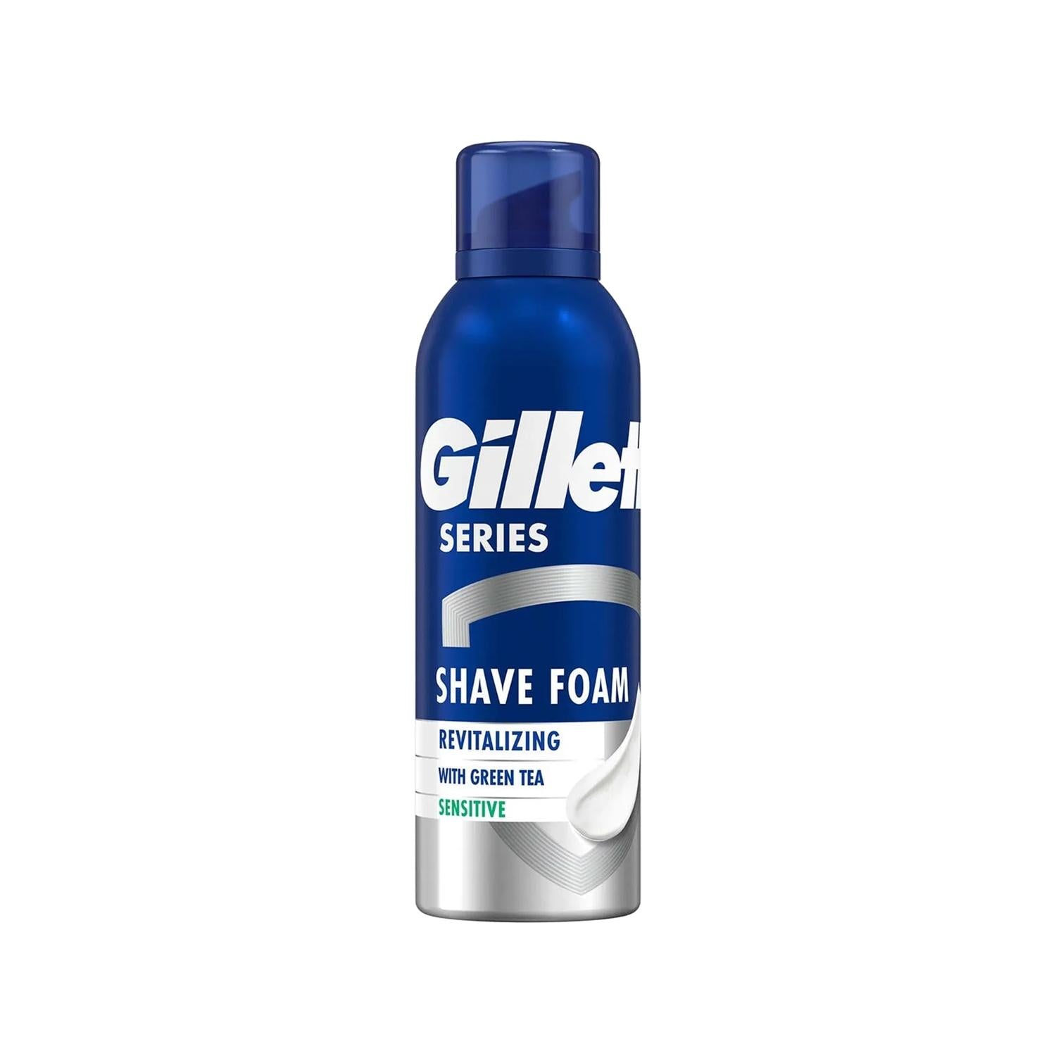 Gillette Revitalizing Shaving Foam for Men - 200ml, Refreshing Sensation, Smooth Shave Gillette Revitalizing Shaving Foam - Refreshing Shave Gillette Series Revitalizing Shaving Foam, 200 ml shaving cream, Revitalizing shaving foam, Canlandırıcı tıraş köpüğü, Gillette shaving foam, men's grooming, shaving essentials, revitalizing formula, smooth shave, refreshing sensation, daily grooming, men's care
