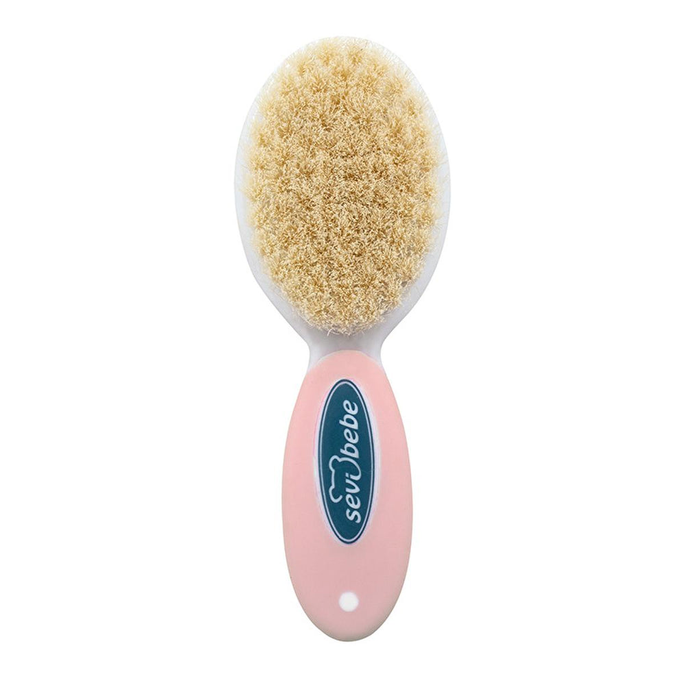 Sevi Bebe Baby Hair Brush and Comb Set - Natural Bristle, Gentle Grooming for Newborns - image 6