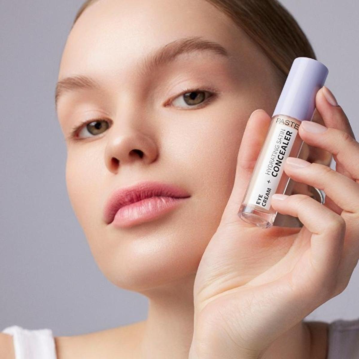Pastel Makeup Eye Cream + Hydrating Satin Concealer: Brighten &amp; Conceal Dark Circles - 24H Hydration for Radiant Eyes Pastel Makeup Eye Cream Concealer: Hydrate, Brighten, Conceal eye cream, hydrating concealer, dark circle concealer, under eye cream, brightening eye cream, satin finish concealer, eye cream for dark circles, hydrating eye concealer, best concealer for dark circles, eye cream and concealer combo, concealer, dark circles, eye bags, hydration, skincare, makeup, beauty, white flower extract, be