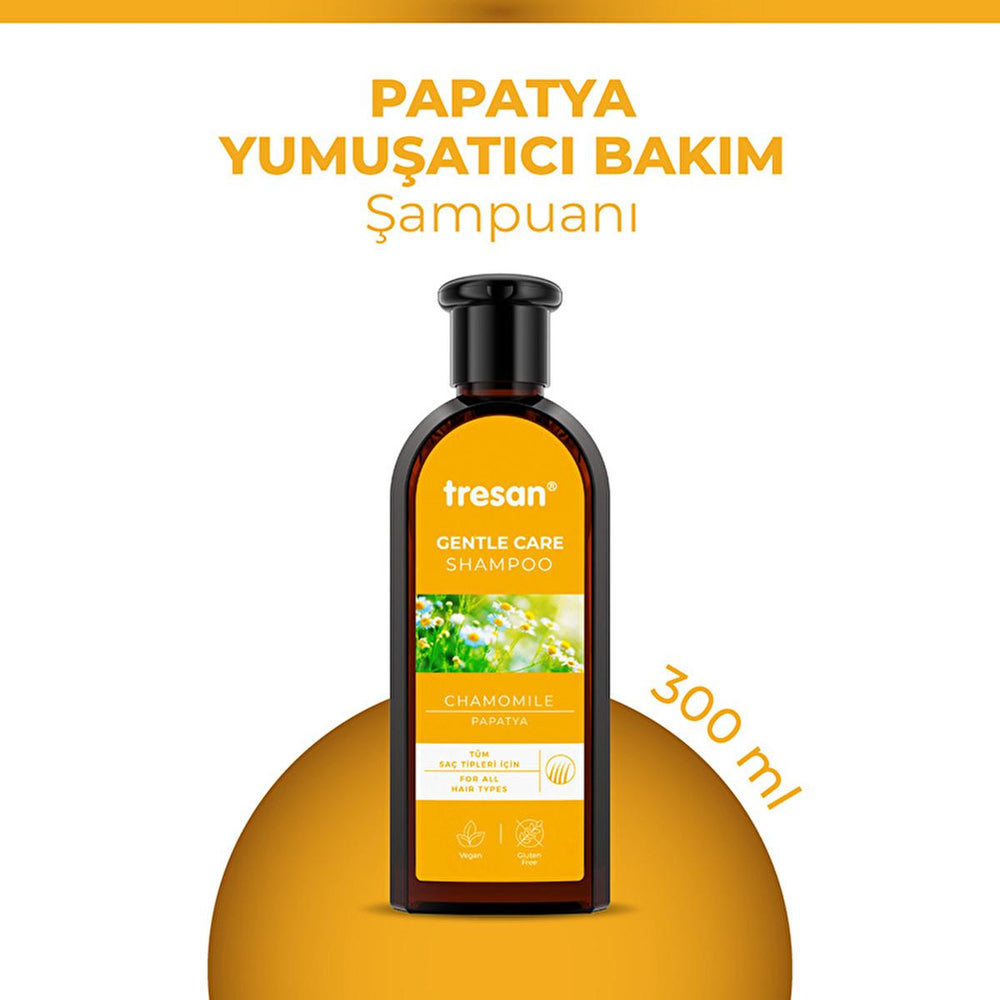 Tresan Chamomile Shampoo - Gently Softens, Moisturizes & Brightens Blonde & Fine Hair - Natural Daily Hair Care, 10.14 fl oz Tresan Chamomile Shampoo: Gentle Moisture & Shine for Blonde Hair Chamomile shampoo, Gentle shampoo, Softening shampoo, Moisturizing shampoo, Shampoo for blonde hair, Shampoo for fine hair, Natural shampoo, Daily use shampoo, Hair care, Tresan shampoo, blonde hair, fine hair, treated hair, dry hair, damaged hair, hair cleanser, hair treatment, gentle cleanser, soothing shampoo, moistu