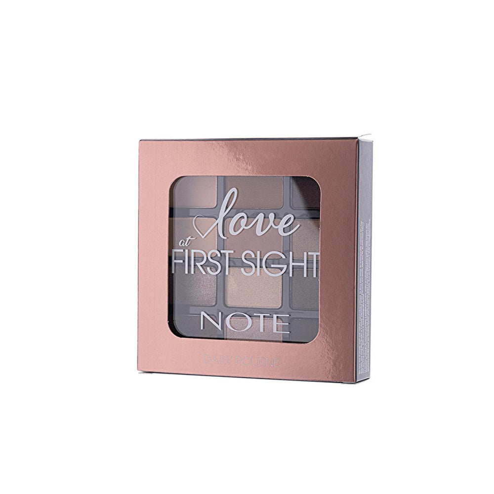 Note Cosmetics Love at First Sight Eyeshadow Palette - 12 Highly Pigmented Colors, Matte, Metallic & Shimmer - Long Lasting & Vitamin E Infused Note Eyeshadow Palette: 12 Pigmented Colors - Long Lasting eyeshadow palette, pigmented eyeshadow, long-lasting eyeshadow, matte metallic shimmer eyeshadow palette, note eyeshadow palette, best eyeshadow palette, eyeshadow palette for beginners, eyeshadow palette with vitamin E, eyeshadow, makeup, cosmetics, eye makeup, shimmer eyeshadow, metallic eyeshadow, matte e