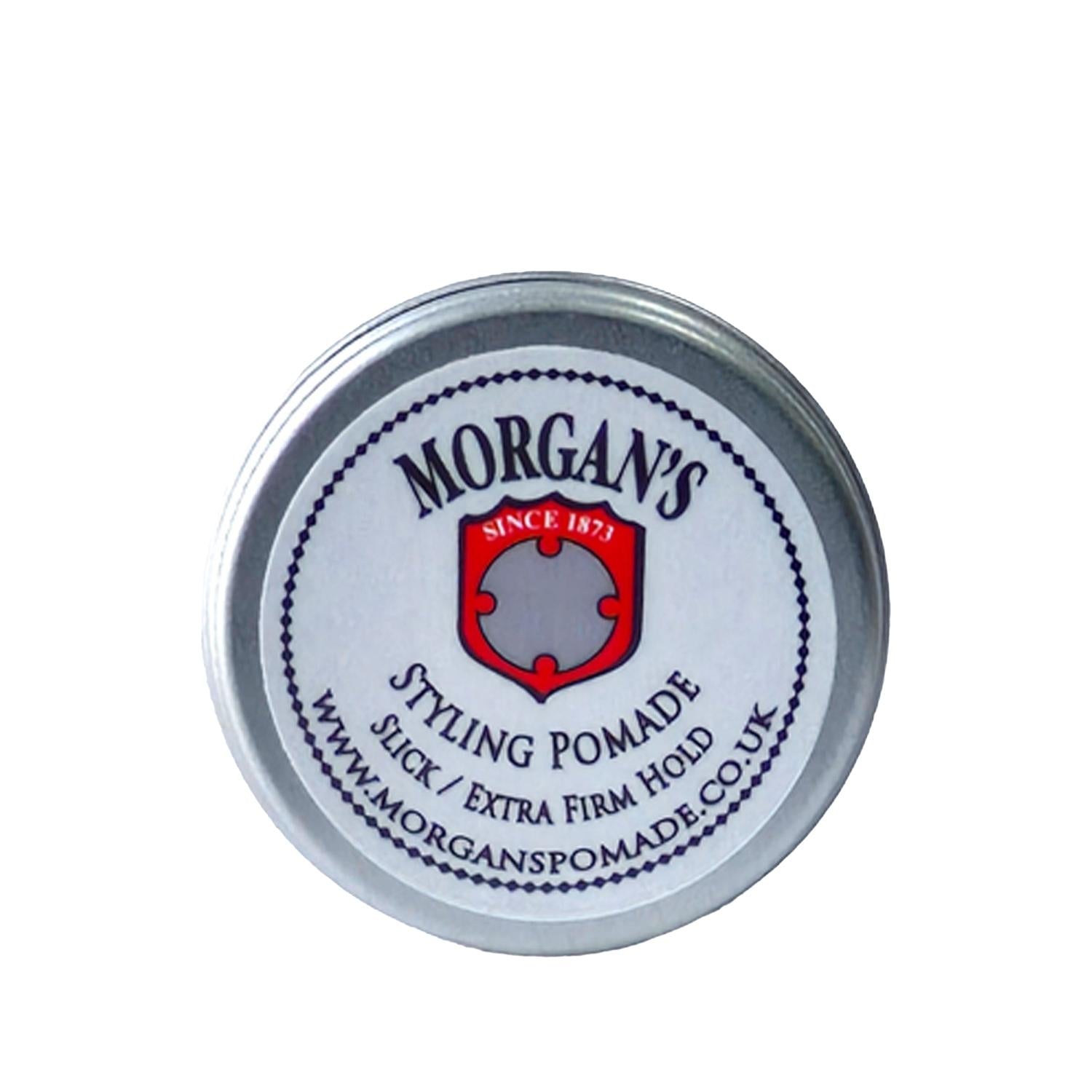 Morgan's Slick Extra Label Hair Pomade for Men - Strong Hold, Sleek Finish - 0.51 fl oz Morgan's Slick Extra Label Hair Pomade - Strong Hold & Sleek Finish Hair Pomade, Morgan's Pomade, Slick Extra Label, Şekillendirici Pomad, Hair Styling Products, Men's Grooming, Strong Hold, Sleek Finish, Compact Size, Travel Size, Men's Hair Care, Grooming Essentials