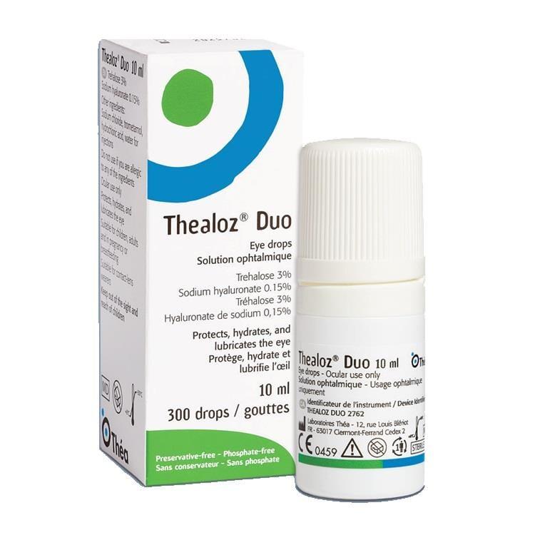 Thealoz Duo Moisturizing Eye Drops 10 ml - Dry Eye Relief, Lubricating Eye Drops for Digital Device Users Thealoz Duo Eye Drops - Moisturizing & Lubricating Relief Eye drops, Moisturizing eye drops, Lubricating eye drops, Thealoz Duo, Dry eye relief, Digital device eye care, Eye care for dry eyes, Relief from environmental irritants, Eye moisturizer, Eye lubricant, Sensitive eye care, Portable eye drops, Convenient eye care