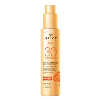 Nuxe Sunscreen Spray SPF30 - Anti-Aging, Moisturizing Sun Protection for Face & Body - Sunscreen