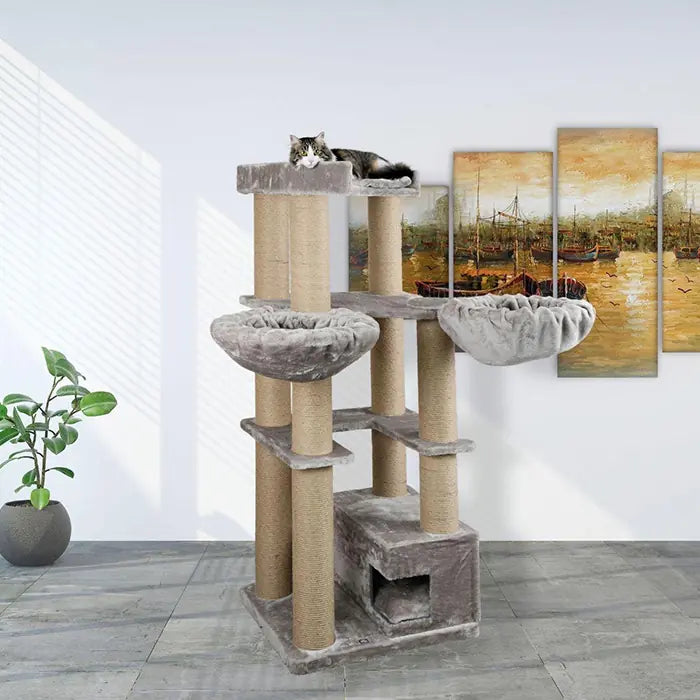 Lotus Pet Design Luxembourg Grey Cat Scratcher Post