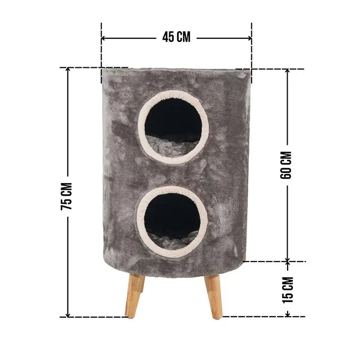 Lotus Pet Design Nice Grey Cat Scratcher for Play 1 Count