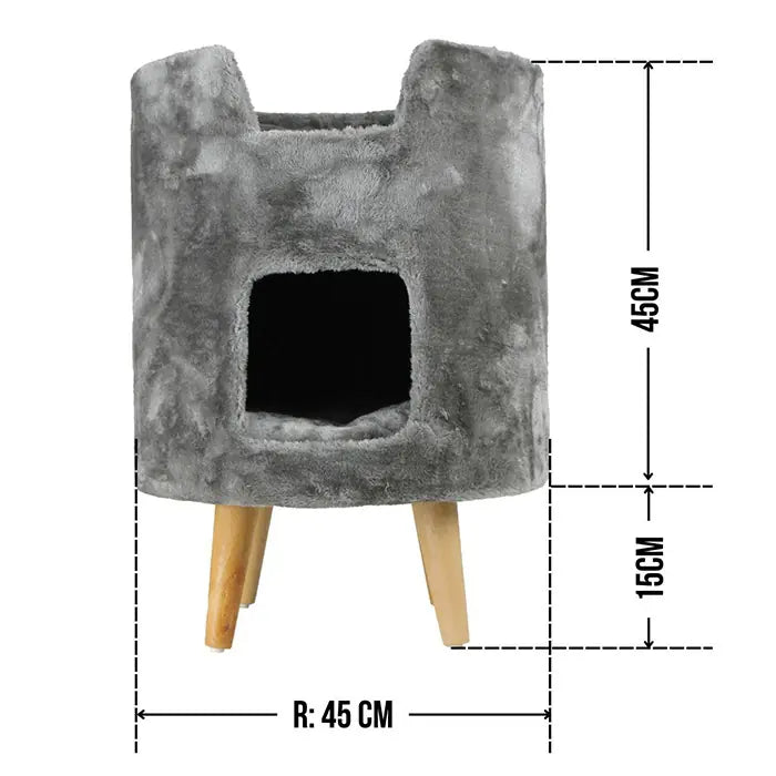 Lotus Pet Design Oslo Grey Cat Scratching Post 1 Unit