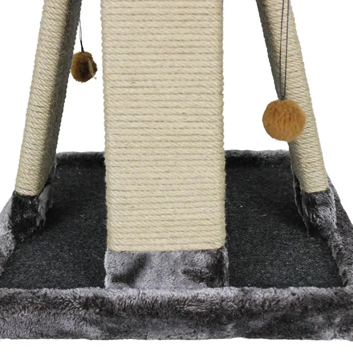 Lotus Pet Design Brown Pyramid Cat Scratcher 1 Count