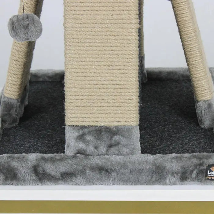 Lotus Pet Design Pyramid Grey Cat Scratcher Durable Sisal 1 pc