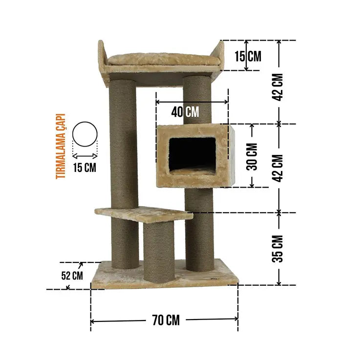 Lotus Pet Design Toulouse Brown Cat Scratcher 1 Count