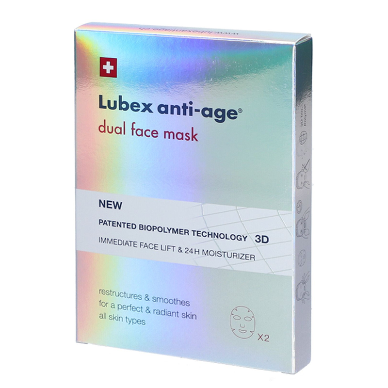 Lubex Anti Age Dual Face Mask Firming Serum Treatment 20ml