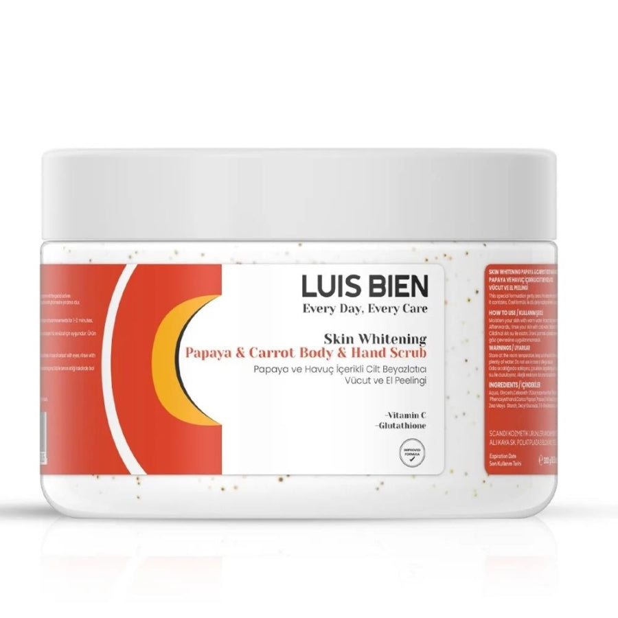 Luis Bien Papaya & Carrot Brightening Body and Hand Scrub 300ml