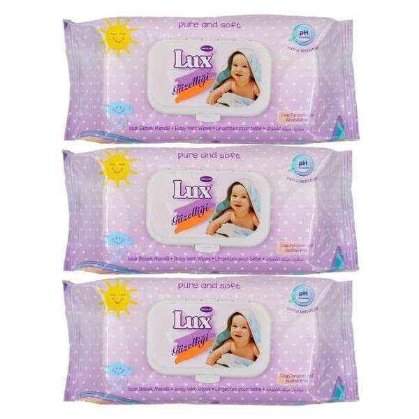 Lux Bebek Baby Wet Wipes for Gentle Cleansing 3-Pack