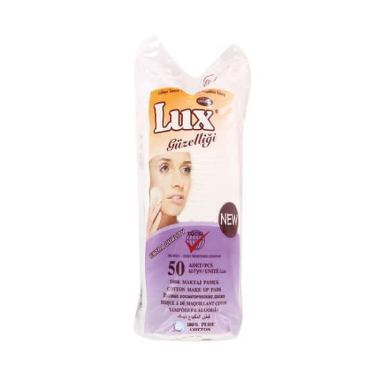 Lux Makeup Remover Cotton Pads for Gentle Cleansing 50 Count